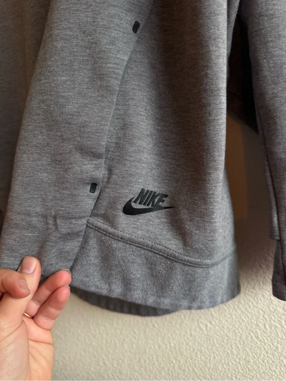 Nike Women's Gray Funnel Neck Pullover Sweater